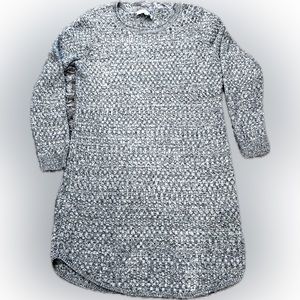 Sweater dress by Loft size Large Black and White